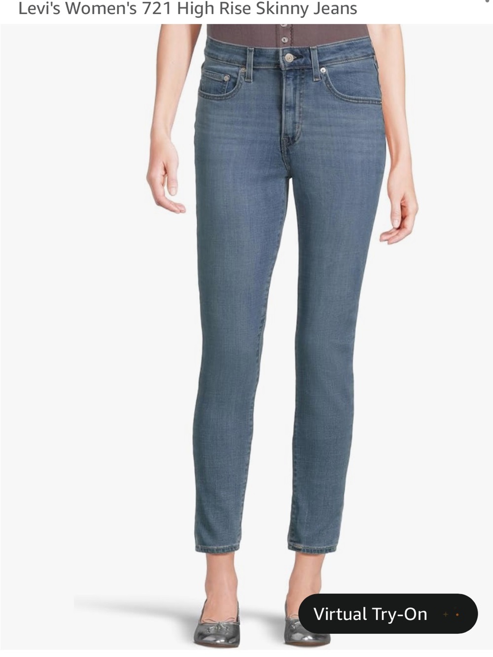 Levi's High Rise Skinny Jeans in Medium Blue Wash
